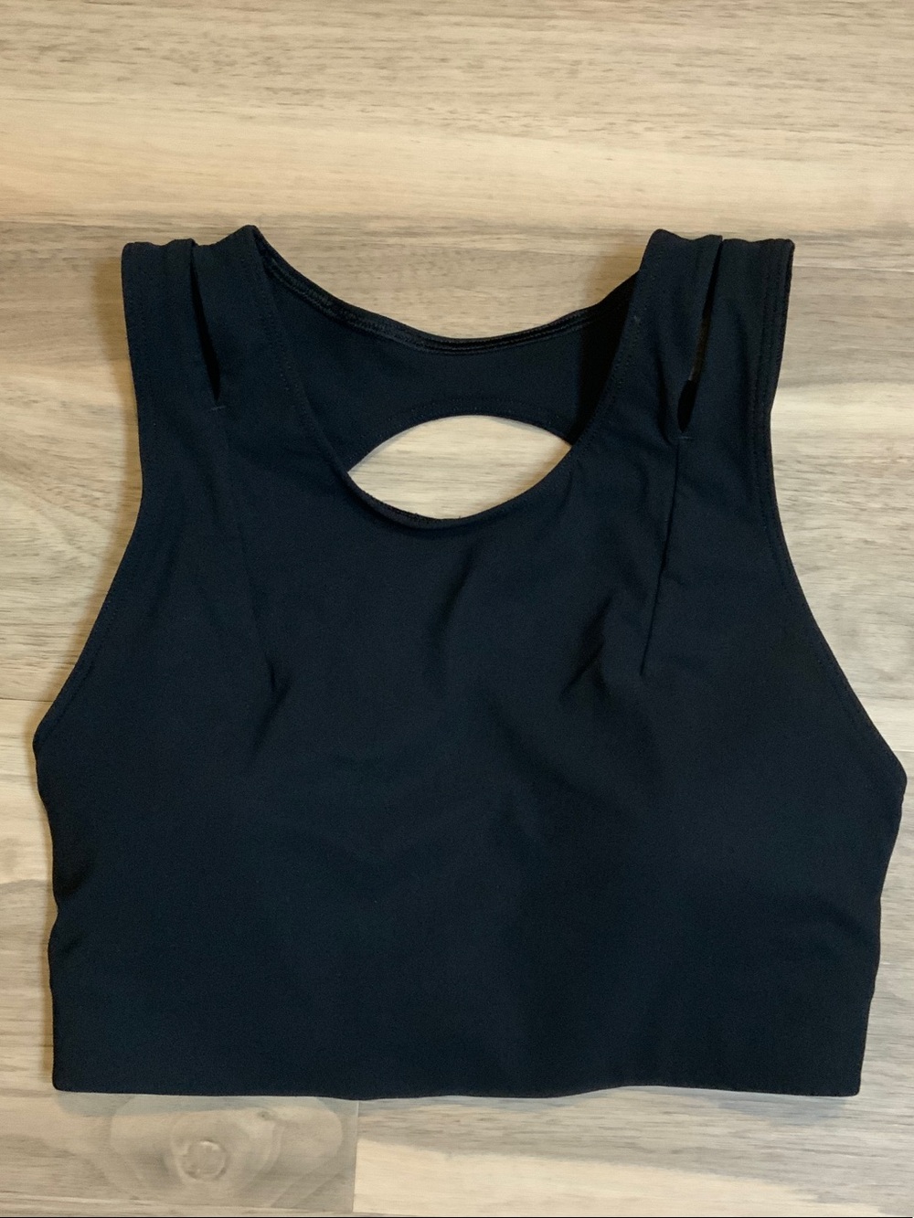 lululemon athletica Black Sports Bra with Keyhole Strap Detail and Back Closure